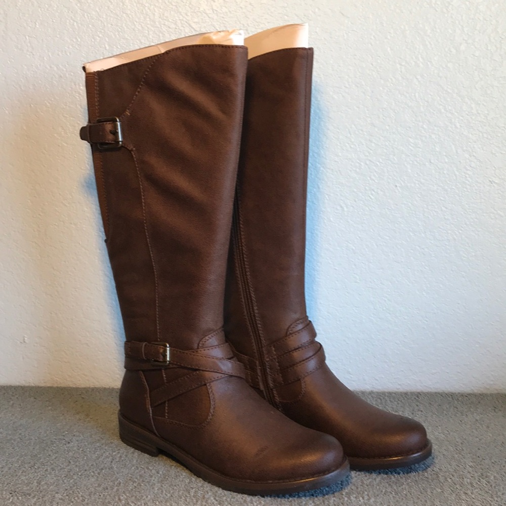 BareTraps Corrie Brush Brown Knee-High Boots